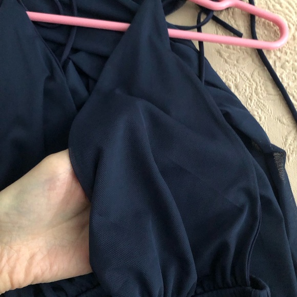 Lucy in the sky navy backless long dress, size S - Picture 5 of 8